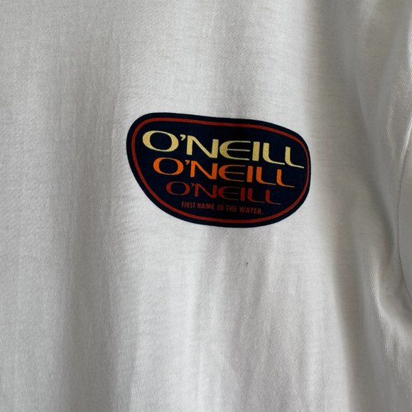 O'NEILL New Shirt Men's Small Long Sleeve Graphic T-Shirt White NWT Pullover - Picture 3 of 7